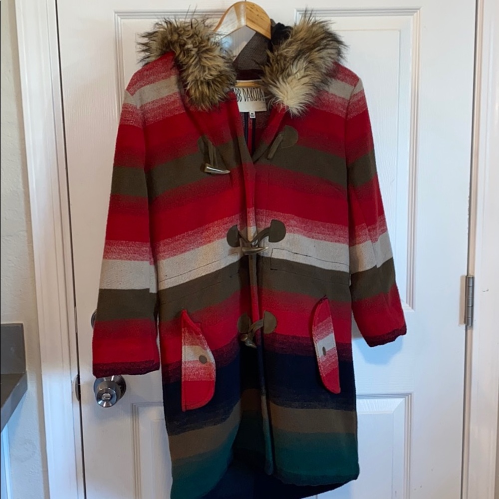 Bb Dakota Toggle Striped Jacket, Southwestern - image 2